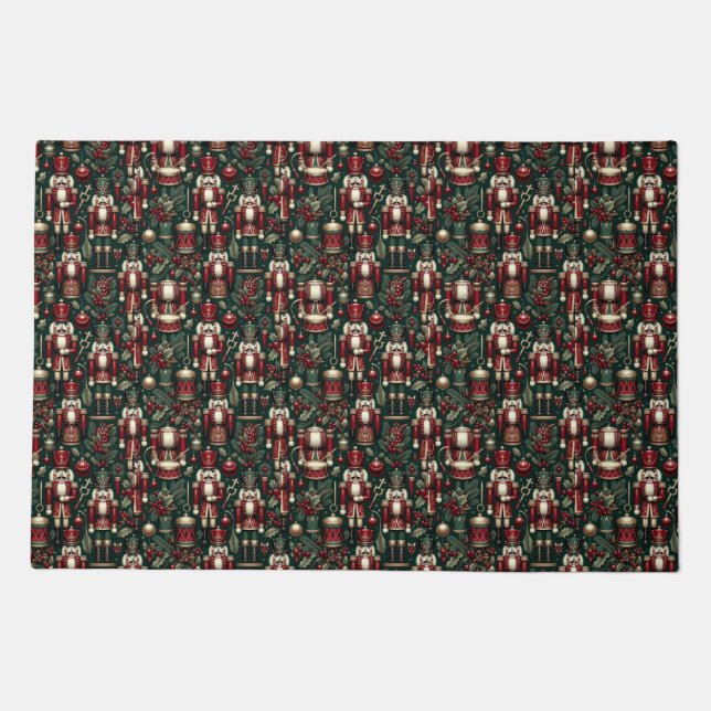 Nutcrackers Pattern Doormat (Front)