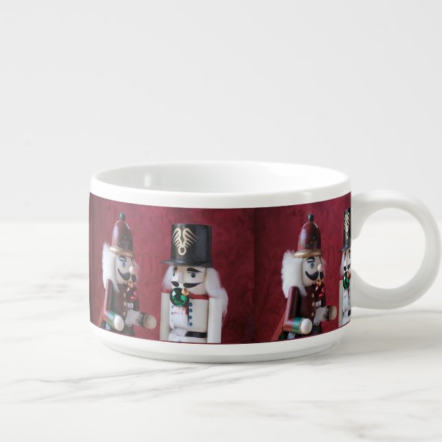 Nutcrackers with ornaments bowl (Left)