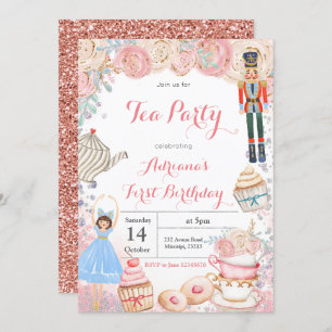 NutcrackerTea Party Sweets Birthday Invitation