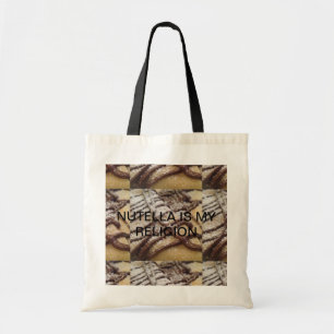 NUTELLA IS MY RELIGION TOTE BAG