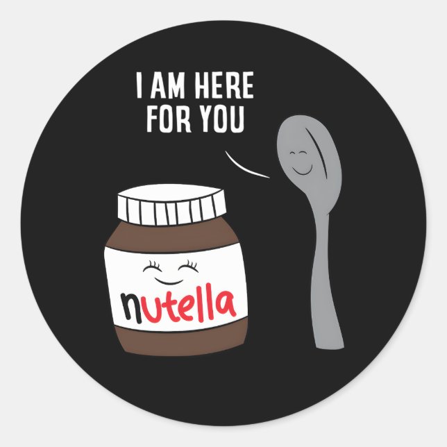 Nutella 'S Pner Classic Round Sticker (Front)