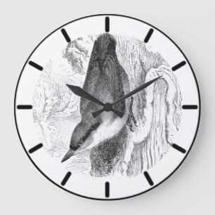 Nuthatch British Bird Large Clock