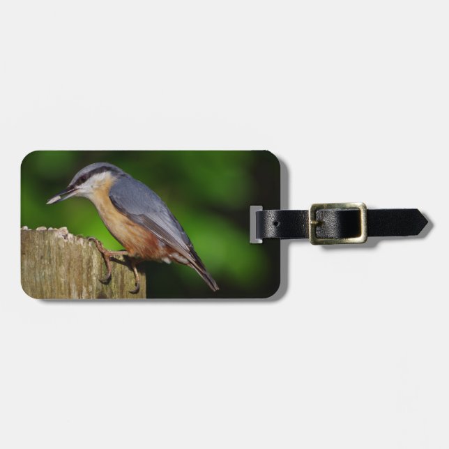Nuthatch Luggage Tag (Front Horizontal)