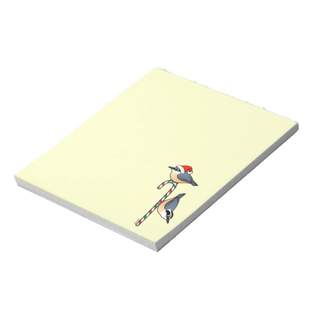 Nuthatch Santa Notepad (Rotated)
