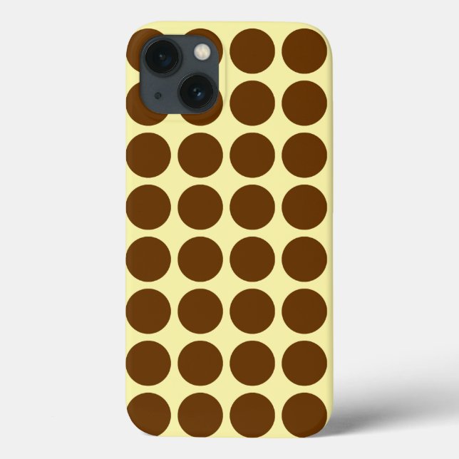 Nutmeg Cream Neutral Dots Case-Mate iPhone Case (Back)