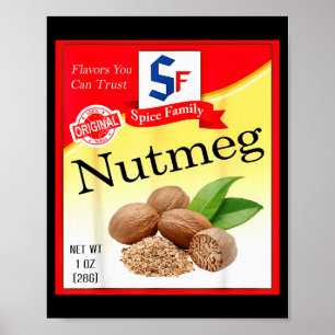 Nutmeg Groups Costume Funny Family Matching Thanks Poster