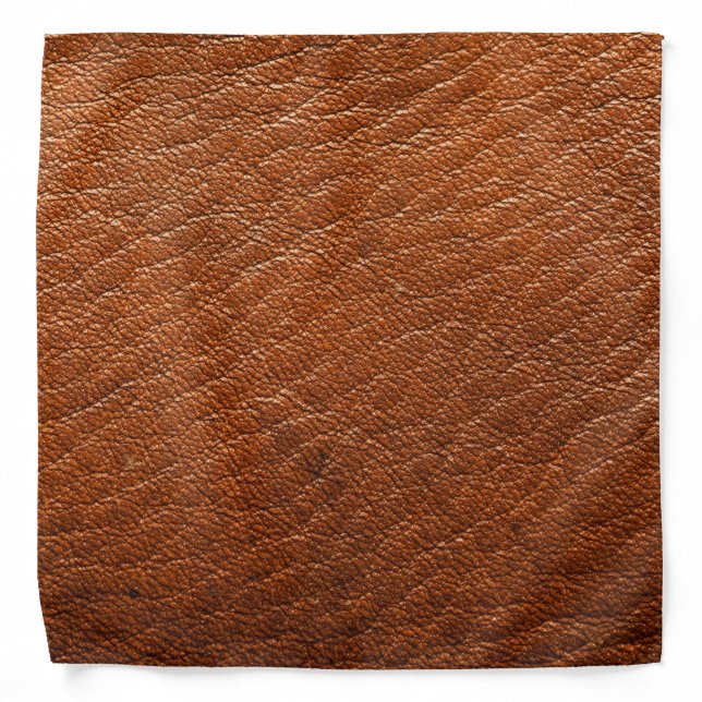 Nutmeg Leather Bandana (Front)