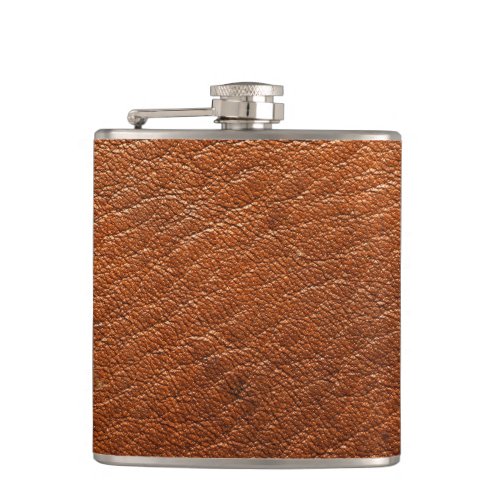 Nutmeg Leather Flask