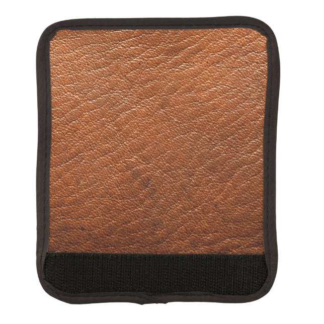 Nutmeg Leather Luggage Handle Wrap (Front)