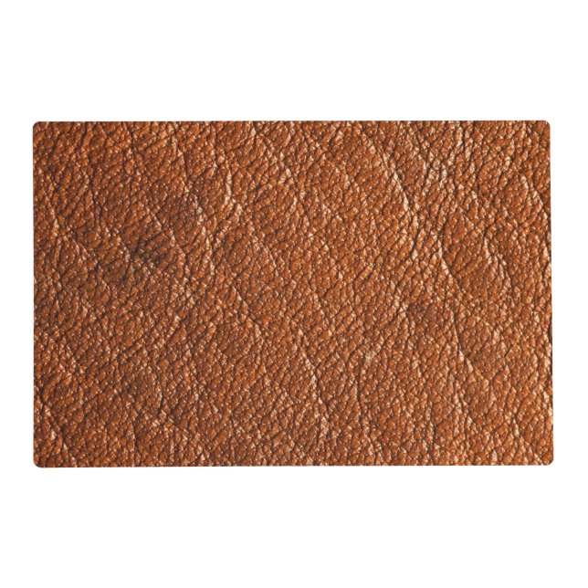 Nutmeg Leather Placemat (Front)