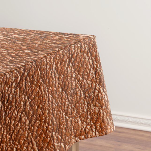Nutmeg Leather Tablecloth (In Situ)