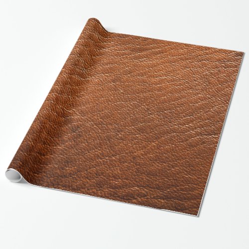 Nutmeg Leather Wrapping Paper