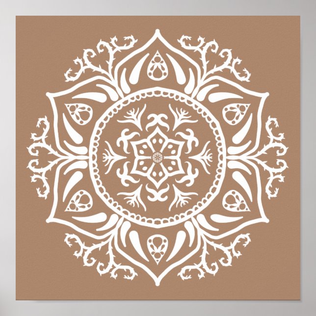 Nutmeg Mandala Poster (Front)