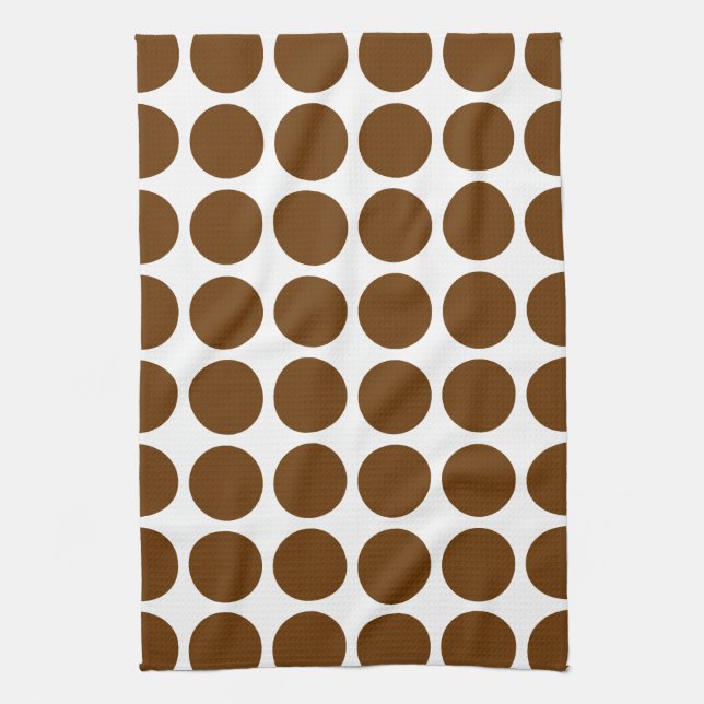 Nutmeg Neutral Dots Towel (Vertical)