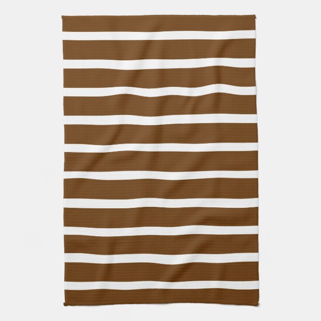 Nutmeg Neutral Stripes Towel (Vertical)