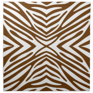 Nutmeg Neutral Zebra Napkin