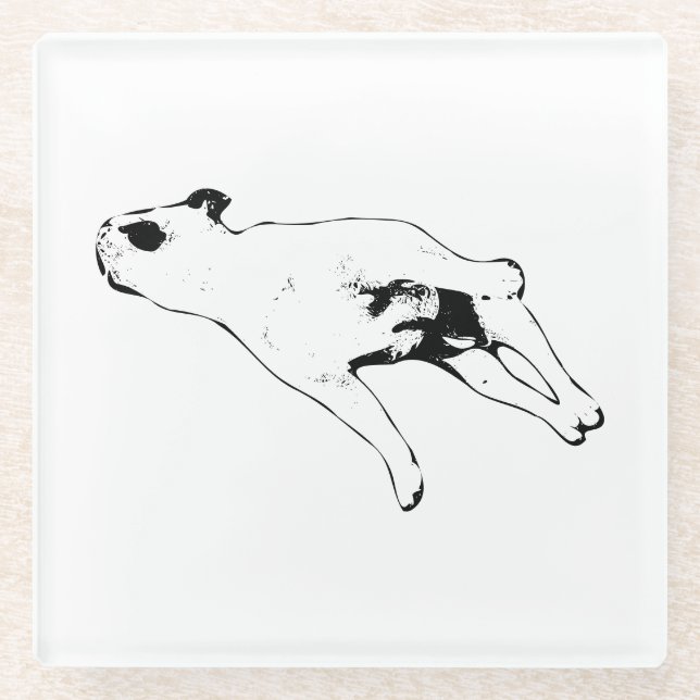 Nutmeg Pause Glass Coaster (Front)