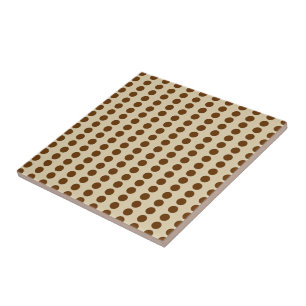 Nutmeg Spice Moods Dots Ceramic Tile