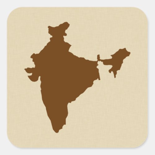 Nutmeg Spice Moods India Square Sticker