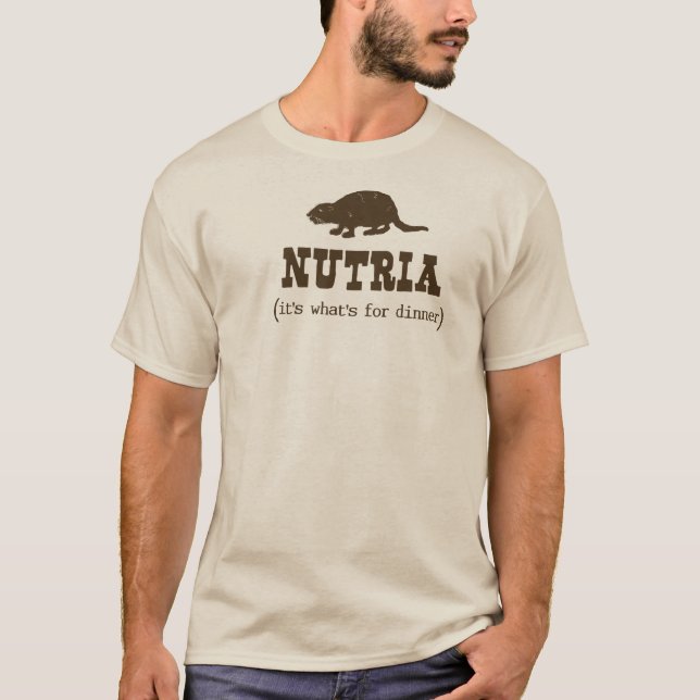 Nutria Dinner Mens Tee (Front)