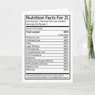 Nutrition Facts For A 2L Card