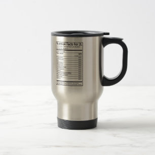 Nutrition Facts For A 2L Travel Mug