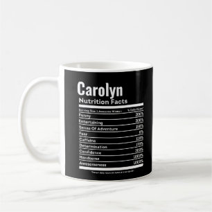 Nutrition Facts Funny Personalized Name Coffee Mug