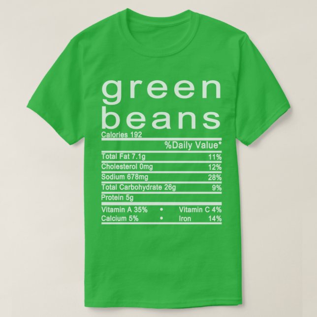 Nutrition Facts label T-Shirt (Design Front)