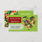 Nutrition Health Foods Business Card (Front/Back)
