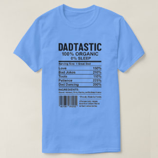 Nutrition label parody with barcodes, ingredients T-Shirt