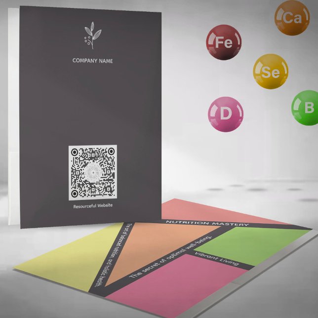 Nutrition Mastery Pocket Folder (Elevate your special events with this stylish, folder. perfect for health enthusiasts like you. )