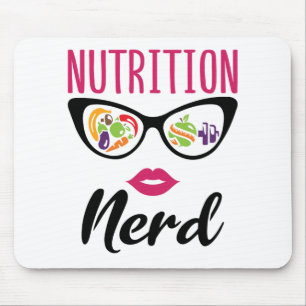 Nutrition Nerd Nutritionist Dietitian Mouse Pad