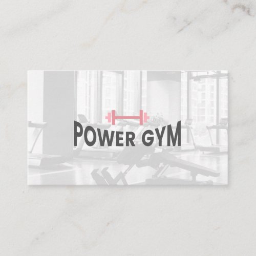 Nutrition Personal Health  Gym Fittness Trainer Appointment Card