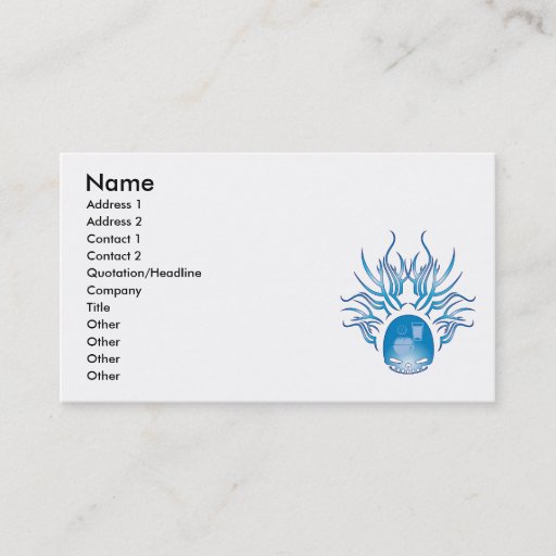 Customizable Nutrition Skull Business Cards