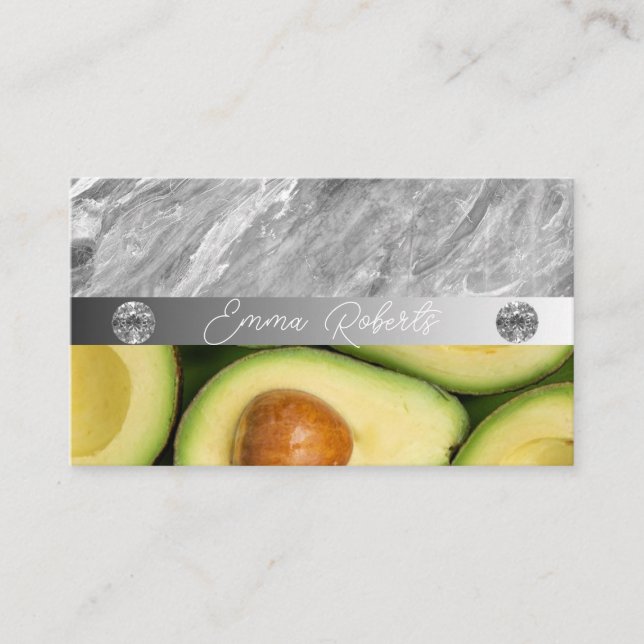 Nutrition Therapist Health and Wellness Business Card (Front)