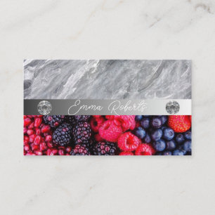 Nutrition Therapist Health and Wellness Business Card
