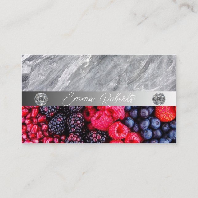 Nutrition Therapist Health and Wellness Business Card (Front)