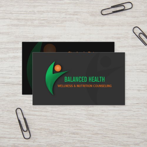 Nutrition Wellness and Fitness Coach Business Card Templates