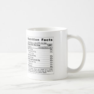 Nutritional Facts Coffee Mug