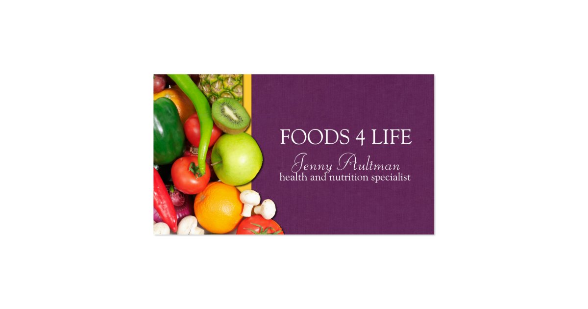 Nutritionist Business Card | Zazzle