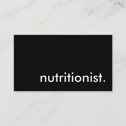 nutritionist. business card templates