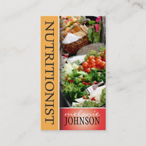 Customizable NUTRITIONIST BUSINESS CARD