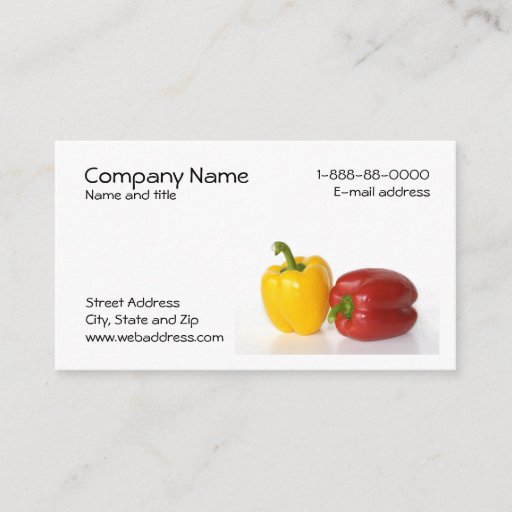 Customizable Nutritionist Business Card
