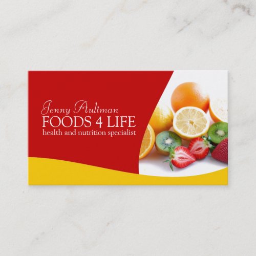 Nutritionist Business Card