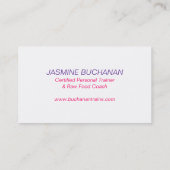 Nutritionist Business Card Template (Back)