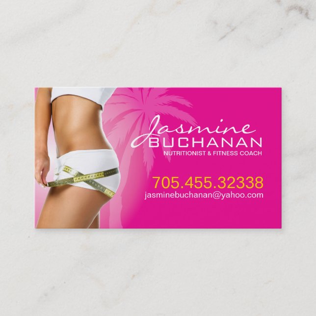 Nutritionist Business Card Template (Front)