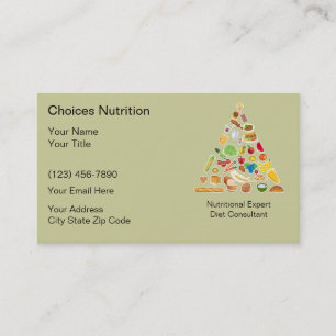 Nutritionist Business Cards