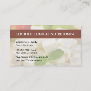 Nutritionist Business Cards