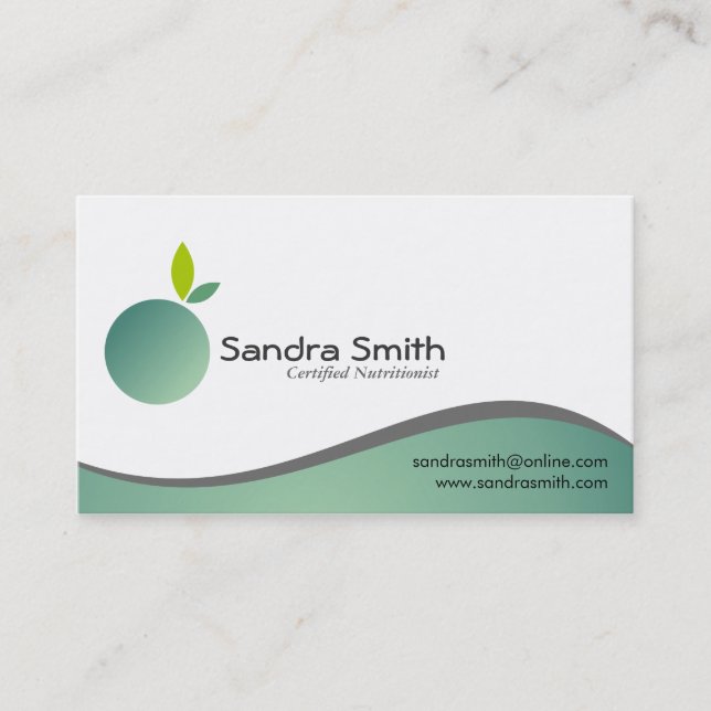 Nutritionist - Business Cards (Front)
