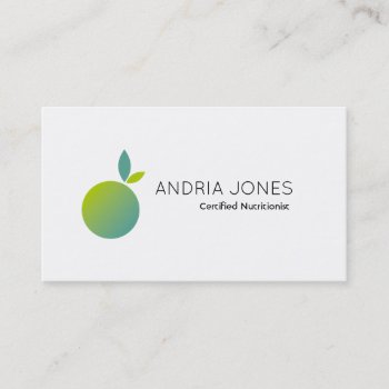 Nutritionist - Business Cards by Creativefactory at Zazzle